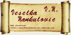 Veselka Mankulović vizit kartica